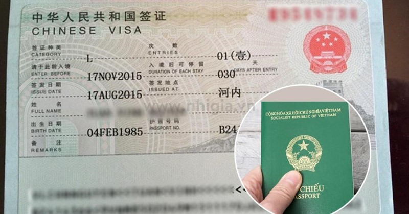 Thủ tục xin visa Trung Quốc du lịch, công tác cho người Việt Nam 2024